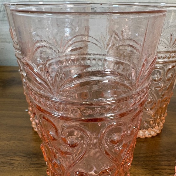 The Pioneer Woman Amelia Glasses Zafferano Provenzale 16oz Tumblers Lot of 6 - Picture 3 of 7